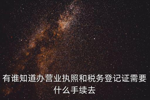 有誰(shuí)知道辦營(yíng)業(yè)執(zhí)照和稅務(wù)登記證需要什么手續(xù)去