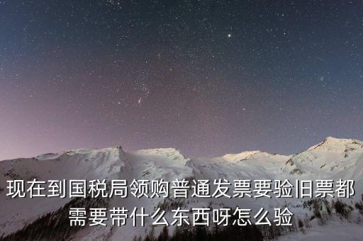 現(xiàn)在到國稅局領(lǐng)購普通發(fā)票要驗(yàn)舊票都需要帶什么東西呀怎么驗(yàn)