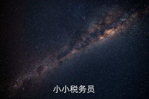 小小稅宣員是什么意思，小小稅務(wù)員