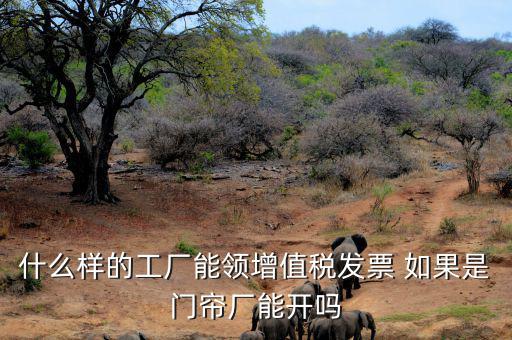 什么樣的公司可以領(lǐng)發(fā)票，什么樣的工廠能領(lǐng)增值稅發(fā)票 如果是門簾廠能開嗎
