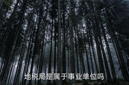 地稅屬于什么單位，地稅局是屬于事業(yè)單位嗎