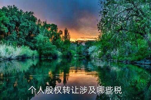 個(gè)人股權(quán)轉(zhuǎn)讓都涉及什么稅，法人股東股權(quán)轉(zhuǎn)讓分別涉及哪些稅種