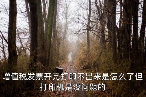 為什么打印發(fā)票打不出來，增值稅發(fā)票開完打印不出來是怎么了但打印機(jī)是沒問題的