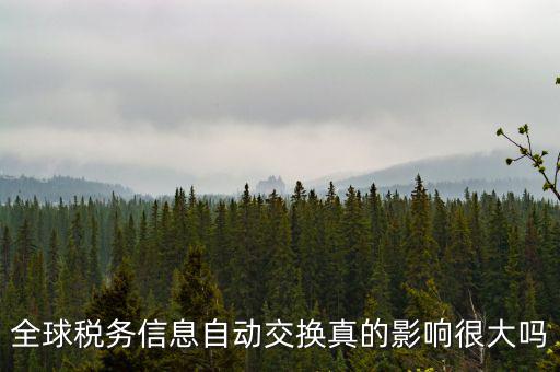 什么是稅務(wù)信息交換，全球稅務(wù)信息自動(dòng)交換真的影響很大嗎