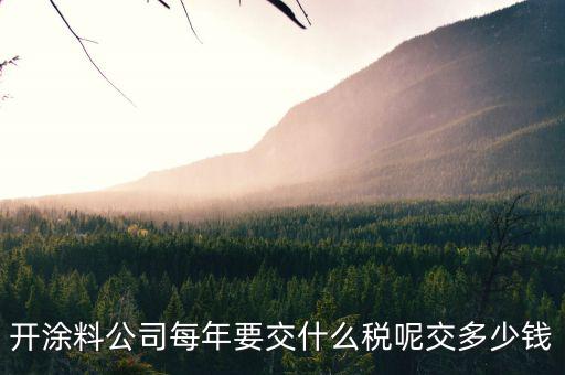 涂料根據(jù)什么計(jì)稅，個(gè)體工商油漆涂料戶國(guó)稅都根據(jù)什么來(lái)交