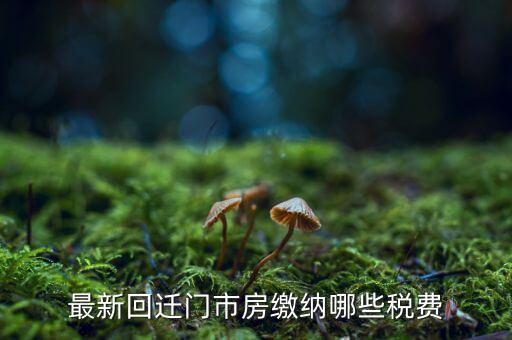 回遷房都繳納什么稅，買二手回遷房需要交哪些稅費