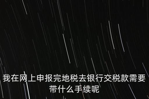 核稅后拿什么去交稅，申報交稅需要什么手續(xù)
