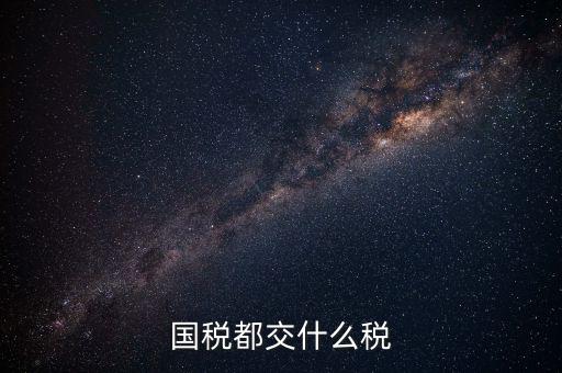國稅是什么稅，國稅包括哪些
