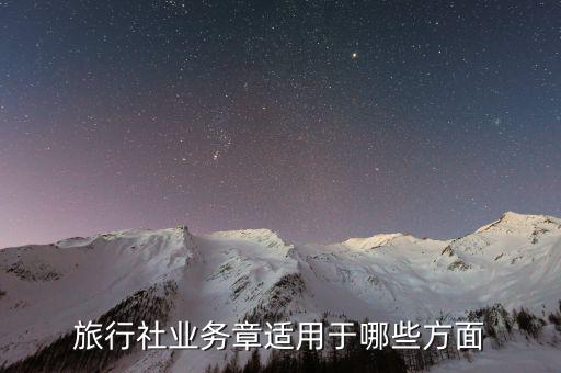 業(yè)務(wù)章辦理什么業(yè)務(wù)用，旅行社業(yè)務(wù)章適用于哪些方面