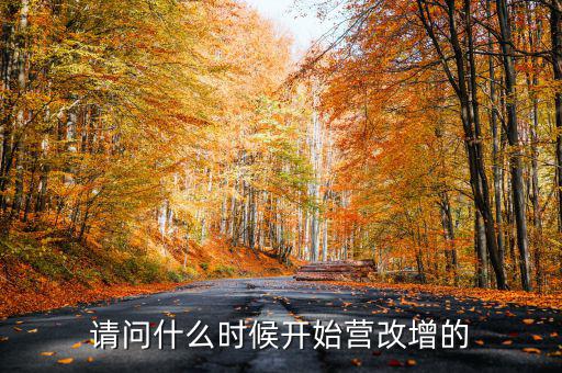 請問什么時(shí)候開始營改增的