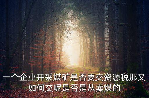 煤在什么環(huán)節(jié)征資源稅，煤礦資源稅稅率