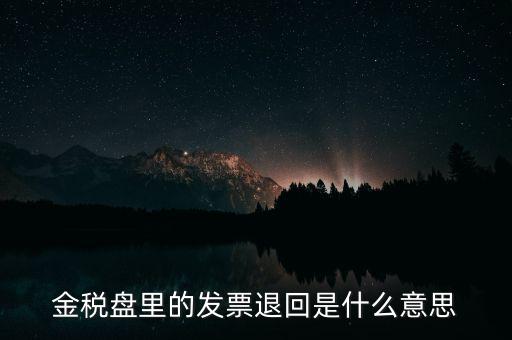 發(fā)票防回退是什么意思，發(fā)票退回是什么意思