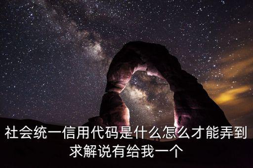 社會信息用代碼是什么樣的，深圳碼統(tǒng)一社會信用代碼是什么