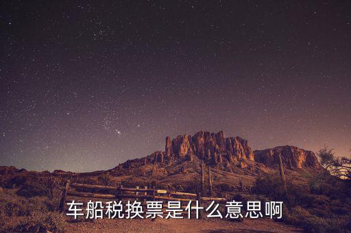 車船稅發(fā)票是什么意思，車船稅換票是什么意思啊