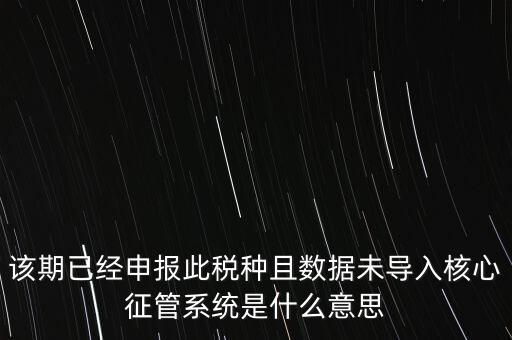 國稅已申報未導(dǎo)入什么意思，小姑規(guī)模納稅人申報后出現(xiàn)已申報等待導(dǎo)入是什么意思