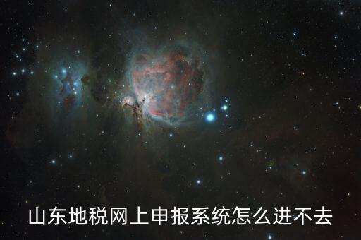 山東地稅網(wǎng)上申報系統(tǒng)怎么進不去