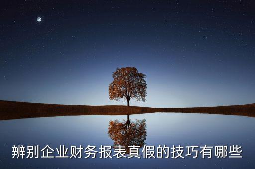 如何核實財務(wù)報表真?zhèn)?，如何辨別企業(yè)財務(wù)報表的真?zhèn)?/></a></span><span id=