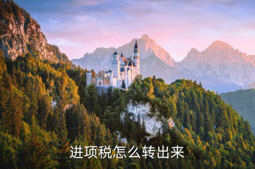 進(jìn)項稅怎么轉(zhuǎn)出來