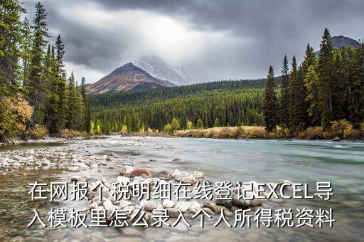 北京個稅明細(xì)申報如何導(dǎo)入，在網(wǎng)報個稅明細(xì)在線登記EXCEL導(dǎo)入模板里怎么錄入個人所得稅資料