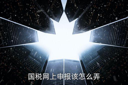 代扣代繳國稅如何申報，國稅網上申報該怎么弄