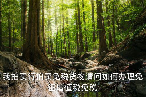 拍賣行免稅貨物如何界定，司法拍賣價(jià)格是否包含增值稅