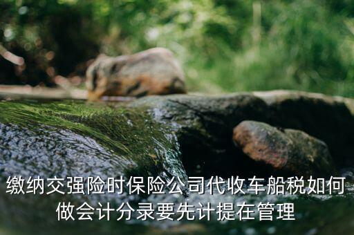 繳納交強(qiáng)險(xiǎn)時(shí)保險(xiǎn)公司代收車船稅如何做會(huì)計(jì)分錄要先計(jì)提在管理