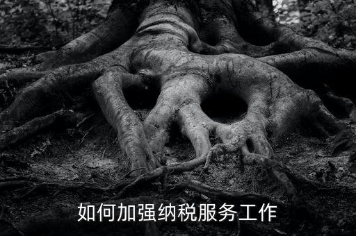 如何加強納稅服務(wù)工作
