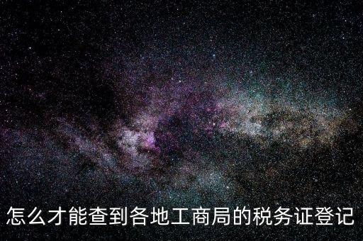 電子稅務登記如何查詢，稅務登記號查詢