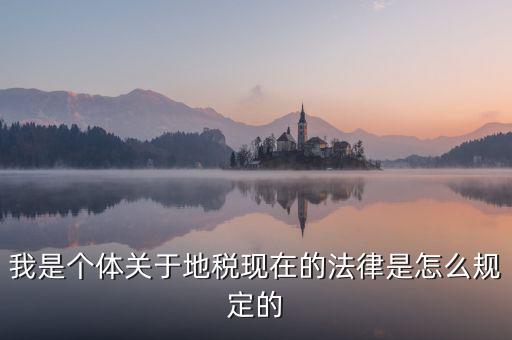 我是個體關于地稅現(xiàn)在的法律是怎么規(guī)定的
