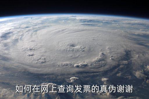 如何在網(wǎng)上查詢(xún)發(fā)票的真?zhèn)沃x謝