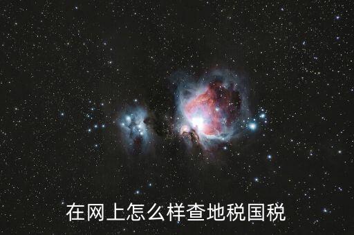 如何查國(guó)地稅是否正常，在網(wǎng)上怎么樣查地稅國(guó)稅