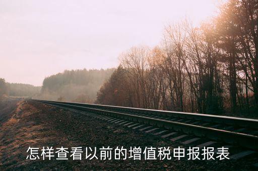 如何查詢退稅歷史信息，怎樣查看以前的增值稅申報(bào)報(bào)表