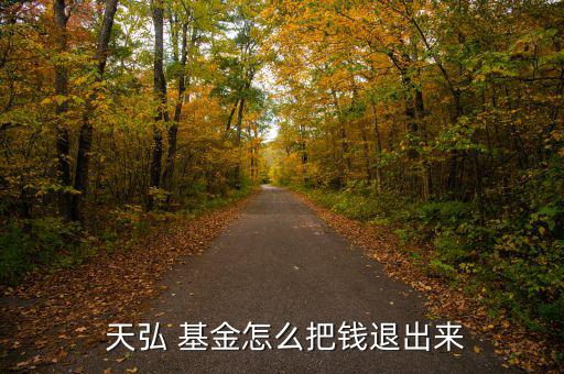  天弘 基金怎么把錢退出來(lái)