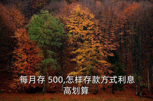 每月存500怎么理財,財富管理基金有助提升個人財務