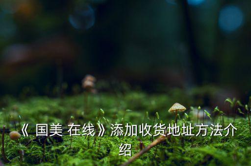《 國美 在線》添加收貨地址方法介紹