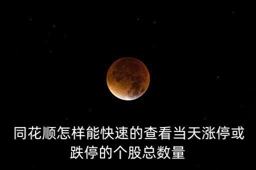 同花順怎么看公司概況,如何快速查看漲?；虻９善笨倲?shù)?