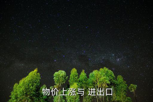  物價上漲與 進(jìn)出口