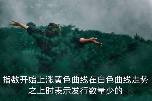 指數(shù)開始上漲黃色曲線在白色曲線走勢之上時(shí)表示發(fā)行數(shù)量少的