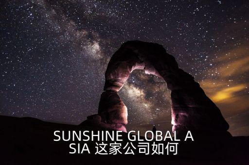 永信亞洲有限公司主要業(yè)務(wù)是什么，SUNSHINE GLOBAL ASIA 這家公司如何
