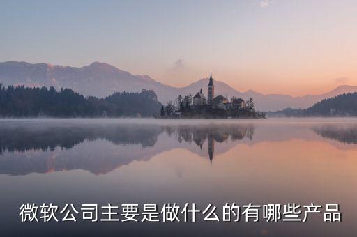  微軟公司主要是做什么的有哪些產(chǎn)品