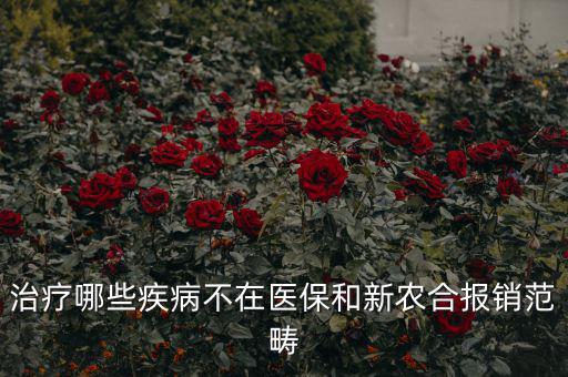 什么病不在醫(yī)保范圍，什么病不在報銷范圍