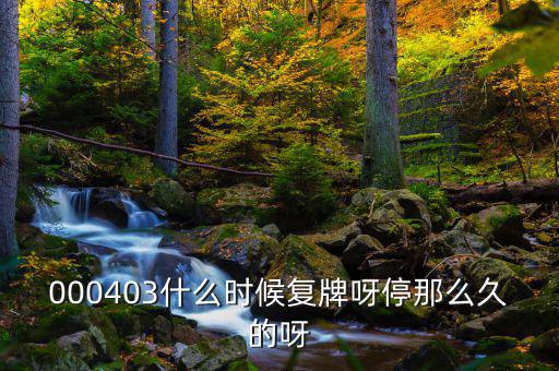 2014成飛集成什么時(shí)候復(fù)牌，000403什么時(shí)候復(fù)牌呀停那么久的呀
