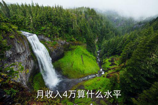 4萬一個(gè)月處于什么水平，月收入4萬算是什么水平