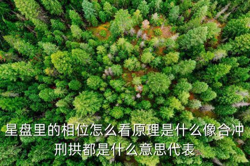 華相是什么意思，星盤里的相位怎么看原理是什么像合沖刑拱都是什么意思代表