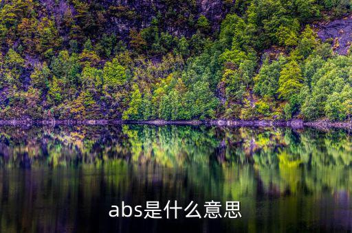 abs發(fā)行是什么意思，abs是什么意思