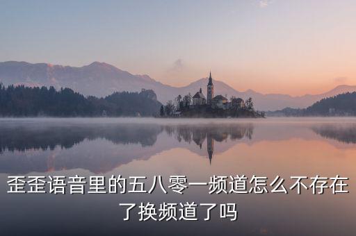 000頻道不存在是什么原因，歪歪語音里的五八零一頻道怎么不存在了換頻道了嗎