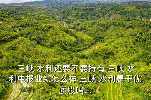 萬(wàn)州三峽水利電力收入怎么樣,周五開(kāi)始分析三峽水利股!