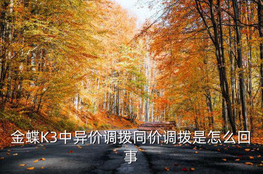 金蝶K3中異價調撥同價調撥是怎么回事