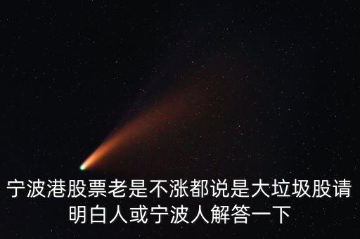 寧波港為什么一直停牌，寧波港股票老是不漲都說(shuō)是大垃圾股請(qǐng)明白人或?qū)幉ㄈ私獯鹨幌?/></a></span><span id=