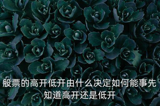 股指的高低由什么決定，股票指數(shù)與股票價格的關系